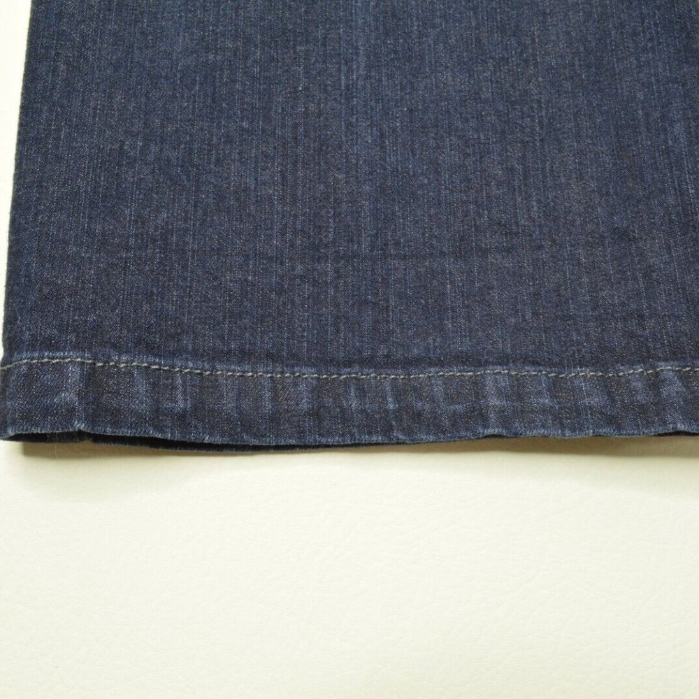 JEANSTAR Size 8 Womens STRAIGHT Leg STRETCH Dark Wash LOW RISE‎ Denim Blue Jeans - Picture 9 of 9
